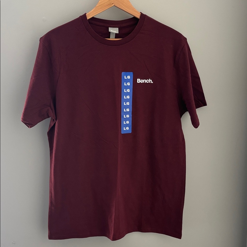 Bench Men's Burgundy Short Sleeve Tee